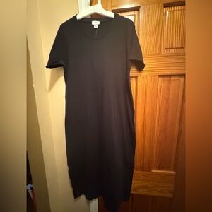 J. Crew Elegant Black Midi Dress